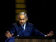 FILE PHOTO: Israel's Prime Minister Benjamin Netanyahu speaks during the Christian Media Summit in Jerusalem