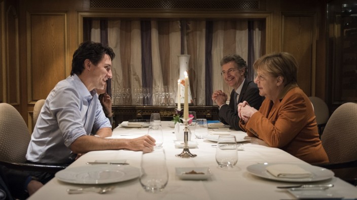 Canadian Prime Minister Justin Trudeau Visits Berlin