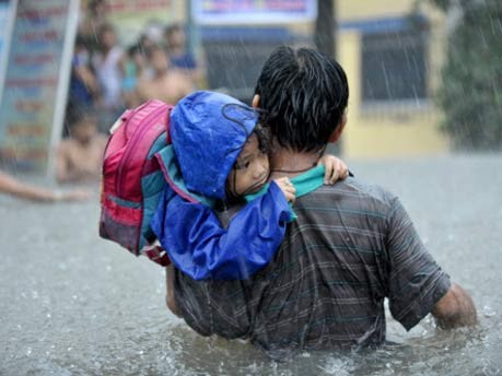 Manila, Hochwasser, AFP