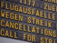 Warnstreik am Stuttgarter Flughafen