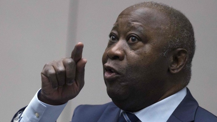 Ex-Präsident der Elfenbeinküste: Laurent Gbagbo am letzten Prozesstag im Gerichtssaal.
