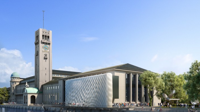 Architektur: Noch ist es nur ein Entwurf. Doch sollte die Fassade am Deutschen Museum verwirklicht werden, wäre sie eine Sensation.