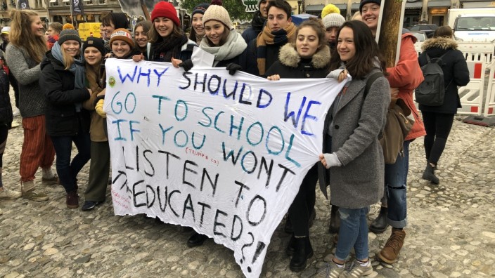 "Fridays for Future": Bereits im Dezember protestierten Münchner Schüler am Max-Joseph-Platz für ein besseres Klima.