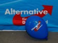 AfD - Logo der "Alternative für Deutschland" bei einer Wahlparty in Berlin