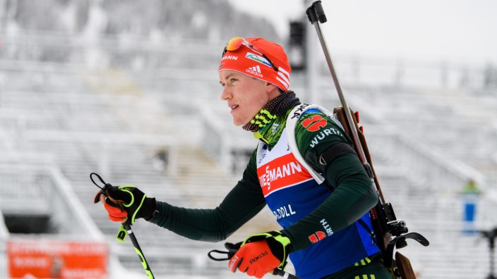 Benedikt Doll beim Biathlon-Weltcup in Ruhpolding 2019