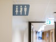 The Netherlands The Hague Sign for gender neutral toilet PUBLICATIONxINxGERxSUIxAUTxONLY Copyrigh