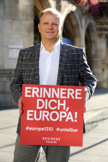 Martin Kusej mit Wahlaufruf zur bayerischen Landtagswahl, 2018