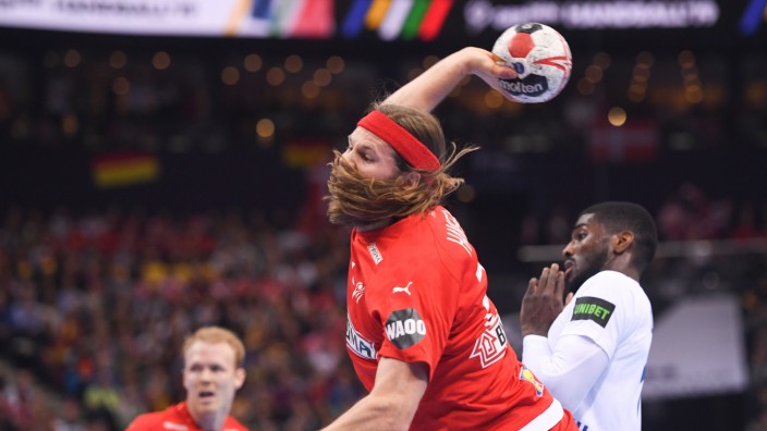 Finale der Handball-WM: Dänemarks Bester in Aktion: Mikkel Hansen bei der WM.
