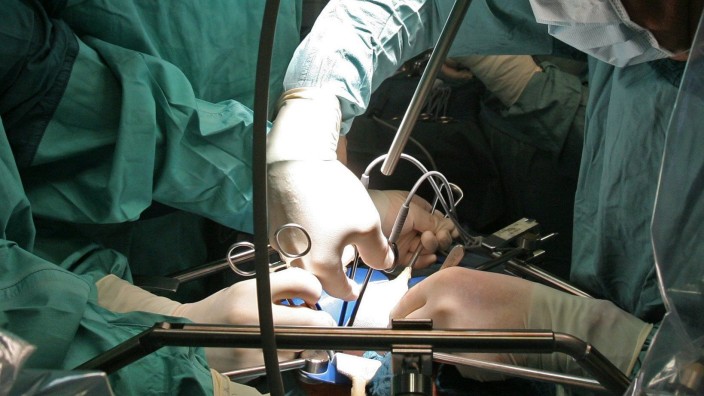 Organspende - Nierenoperation in einer deutsche Klinik
