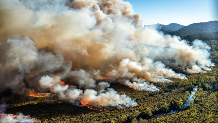 Australien - Hitzewelle 2019 verursacht Buschfeuer in Tasmanien
