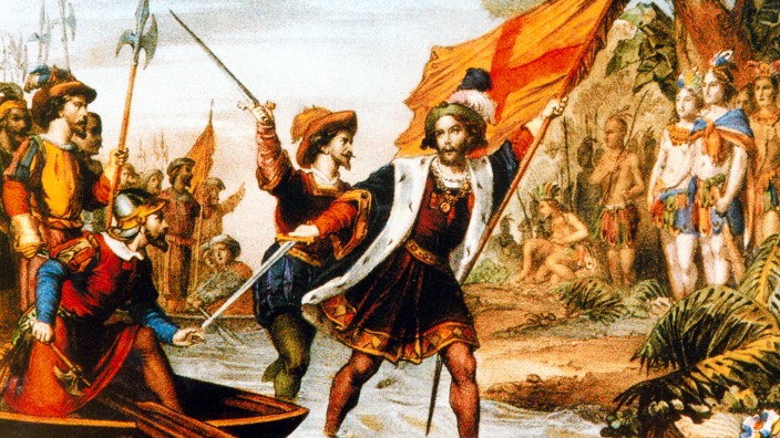 Christoph Kolumbus landet in Amerika, 1492