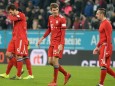Spieler des FC Bayern München nach dem Spiel gegen den FC Augsburg