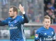 HSV-Stürmer Pierre-Michel Lasogga gegen den 1. FC Heidenheim