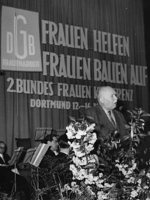 Der dritte DGB-Vorsitzende Walter Freitag, Foto: Archiv der sozialen Demokratie der Friedrich-Ebert-Stiftung