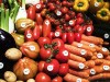 February 8 2017 Berlin Germany Bio labelled vegetables are pictured at an Italian stand in the