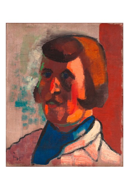 Kunst: Immer wieder dominiert die Farbe Rot: Ida Kerkovius, Selbstporträt II, 1935.