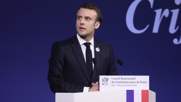 Frankreich: Präsident Macron in Paris: "Es ist nun Zeit für Taten."