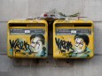 Vandalized mailboxes with swastikas covering portraits of the late Holocaust survivor and renowned French politician Simone Veil are seen before renovation in Paris