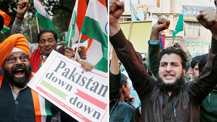 Kaschmir-Konflikt - Proteste in Indien und Pakistan