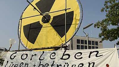 Gorleben: Protest gegen das Endlager Gorleben (am 16.9. in Berlin).
