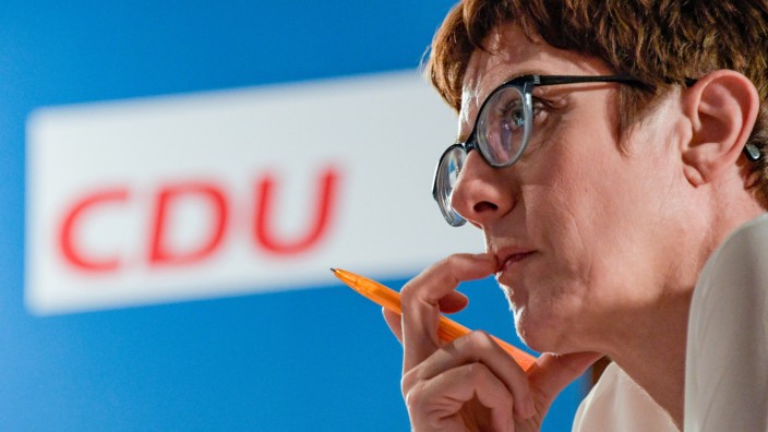 CDU-Vorsitzende Annegret Kramp-Karrenbauer 2018 in Hamburg