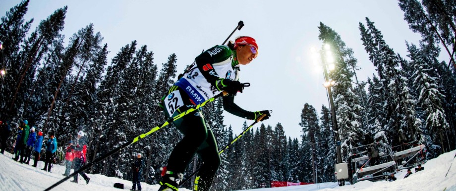 Biathlon-WM in Schweden: In der schwedischen Idylle angekommen: Laura Dahlmeier beim 7,5-km-Sprint