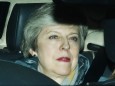 Theresa May im Auto nach der Abstimmung