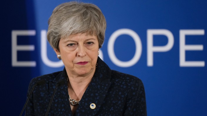 Brexit - Theresa May beim EU-Gipfel im März 2019