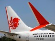 Lion Air's Boeing 737 Max 8 airplane is parked on the tarmac of Soekarno Hatta International airport near Jakarta
