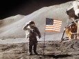 Mondlandung 1971 - Astronaut James Irwin auf dem Mond