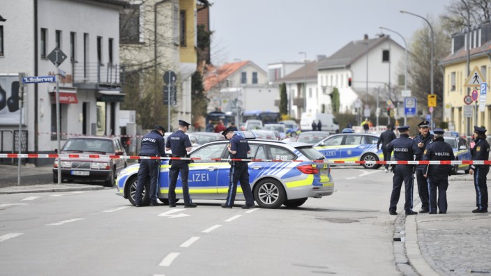 Polizei in München - Schüsse bei einem Polizeieinsatz in Trudering