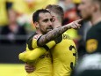 BVB: Paco Alcacer bejubelt ein Tor gegen den VfL Wolfsburg