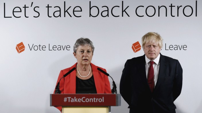 Brexit-Befürworter Boris Johnson und Gisela Stuart 2016 in London