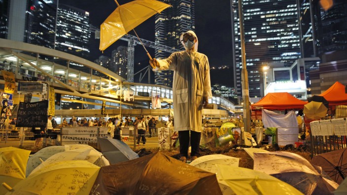 "Regenschirm-Bewegung" 2014 in Hongkong