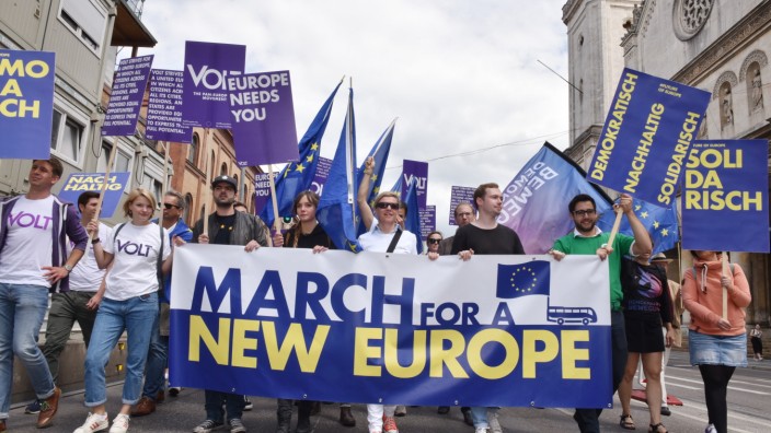 "March for a new Europe" in München, 2018