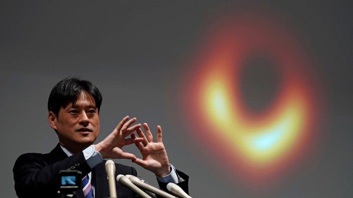 Event Horizon Telescope (EHT) Collaboration presents its first results, Tokyo, Japan - 10 Apr 2019