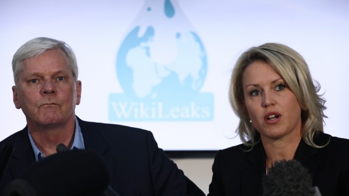 Representatives Of Wikileaks And Assange's Lawyers Hold A Press Conference