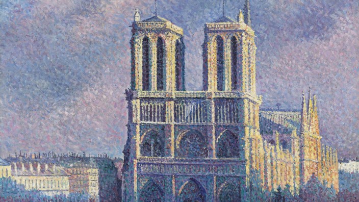 Notre-Dame in der Kunst: Genau zur Jahrhundertwende 1900 malte der Spätimpressionist Maximilien Luce (1858-1941) das Bild "Notre-Dame de Paris".