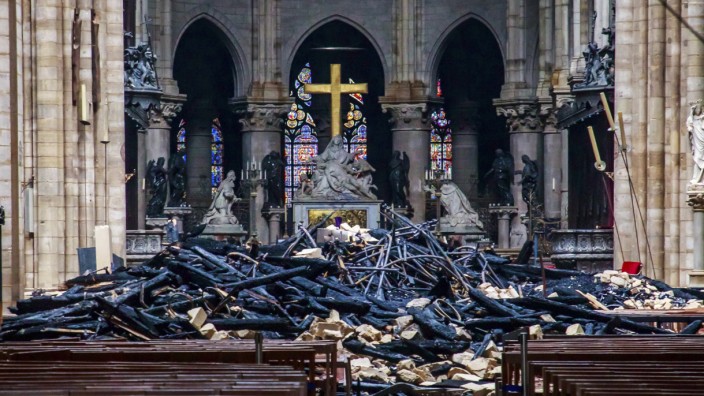 Notre-Dame: Untergang des Abendlandes? Notre-Dame nach dem Brand.