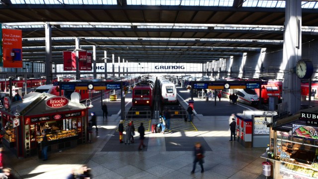 Hauptbahnhof in München vor Umbauarbeiten, 2019