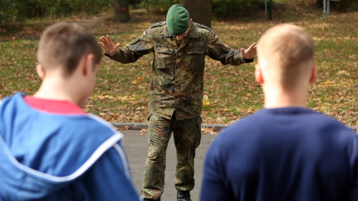 New Recruits Arrive At Bundeswehr Barracks