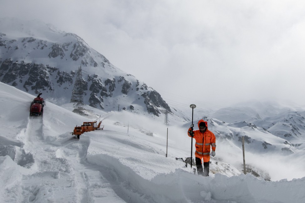 Gotthardpass wird freigeräumt