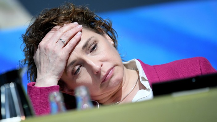 FDP: Ein Ergebnis, das wehtut: Nicola Beer Ende April auf dem Bundesparteitag der FDP in Berlin.