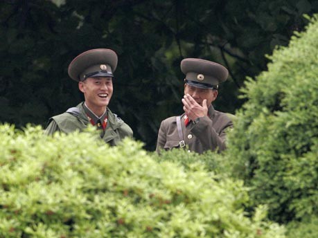 Nordkoreanische Grenzpolizisten
