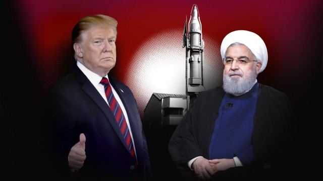 Atomabkommen: US-Präsident Donald Trump (li.) tut alles, um Teheran zu provozieren. Iran zeigte sich lange geduldig. Doch nun stellt Präsident Hassan Rohani (re.) das Atomabkommen infrage.