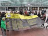Proteste gegen Abschiebungen am Flughafen München, 2017