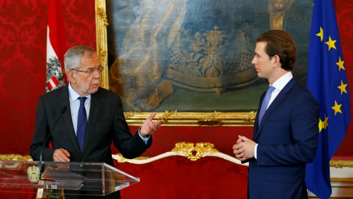 Austria's Chancellor Kurz meets Austrian President Van der Bellen, in Vienna