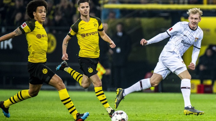 Fußball 1 Bundesliga Saison 2018 2019 23 Spieltag Borussia Dortmund Bayer 04 Leverkusen am