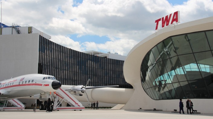 Das ehemalige TWA-Terminal am John-F.-Kennedy-Airport in New York ist jetzt ein Luxushotel.