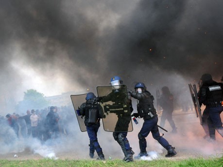 Gefängnisproteste in Frankreich